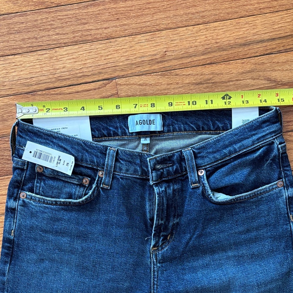 NWT Agolde Low Rise Slim - Picture 3 of 8